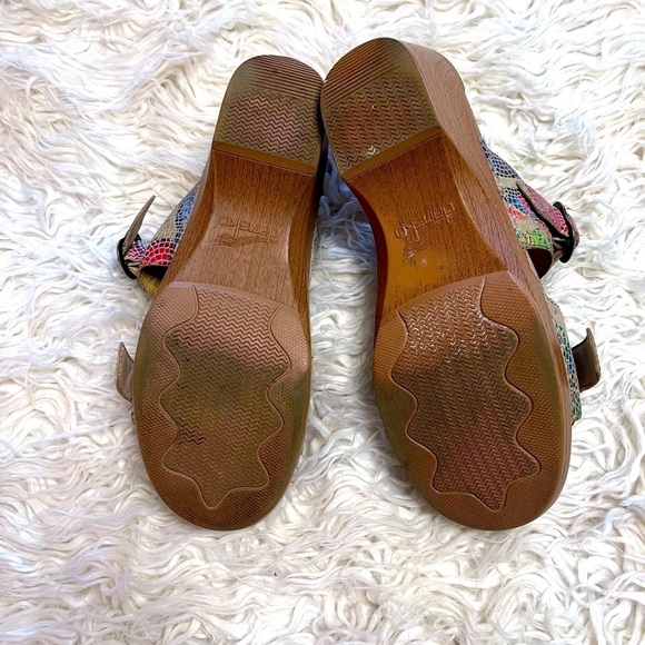 Dansko Sophie Women’s Multi Colored Metallic Platform Sandals. Size 10 - Picture 6 of 6